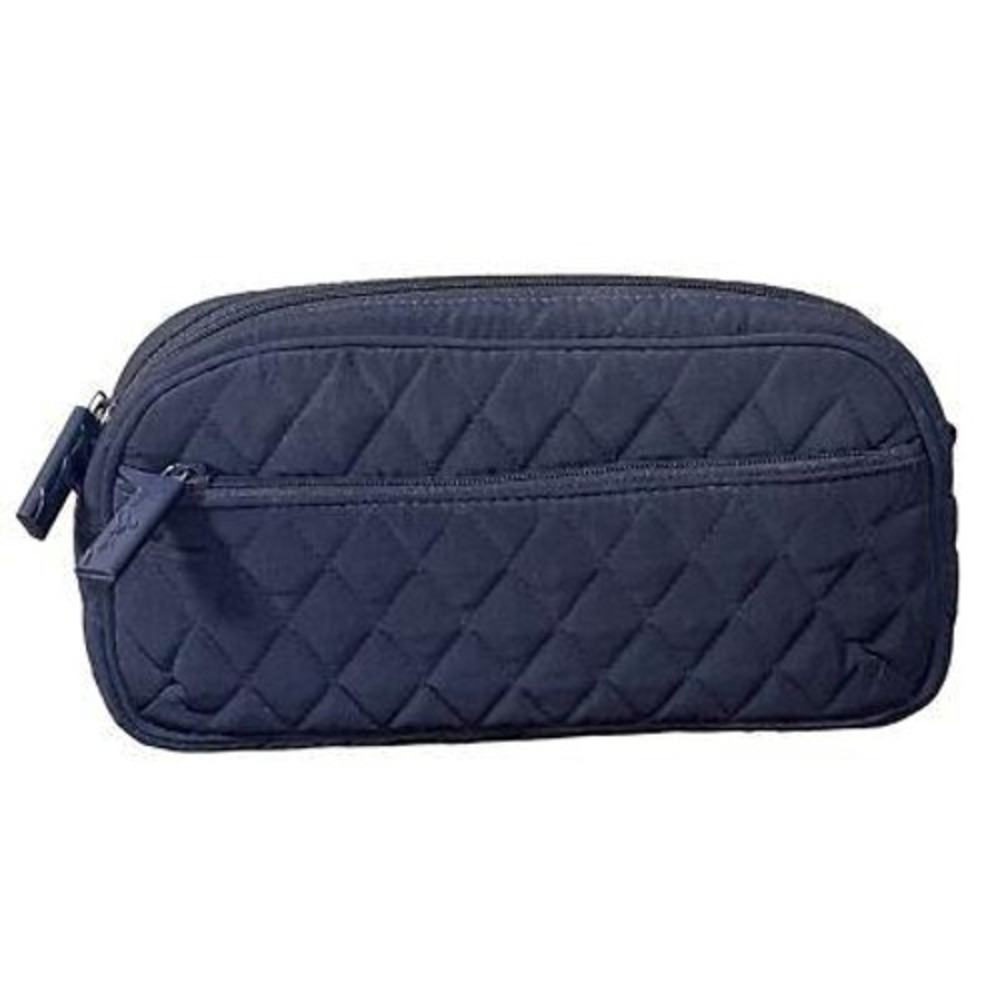 Vera Bradley Lilly Bag Quilted Insulated Medication Travel Bag in Navy Blue‎
